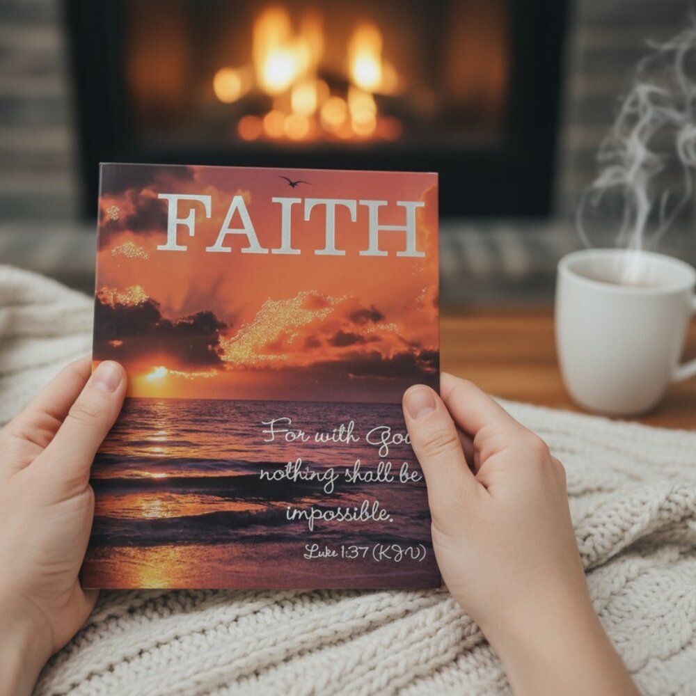 NEW Gift Book "FAITH" Gift Idea Hardbound with Bible Verse & Inspirational Quote
